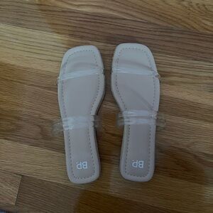 Worn once BP clear strap sandals